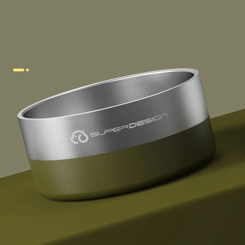 Pawlio Non-Slip Stainless Steel Dog Bowl