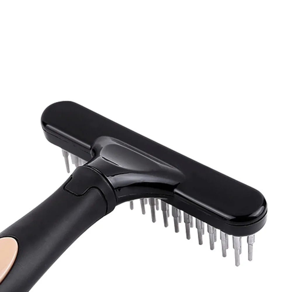 Pawlio Double-Row Deshedding Brush for Dogs & Cats