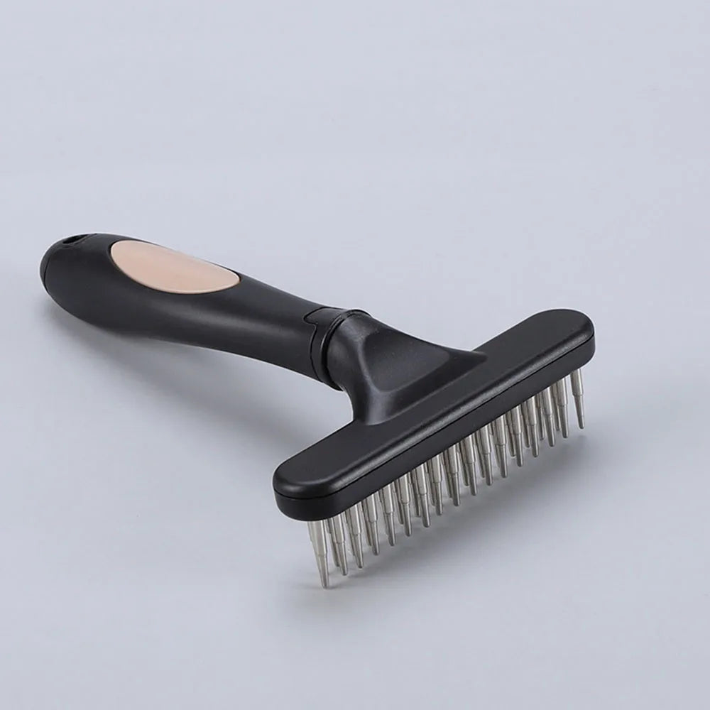 Pawlio Double-Row Deshedding Brush for Dogs & Cats