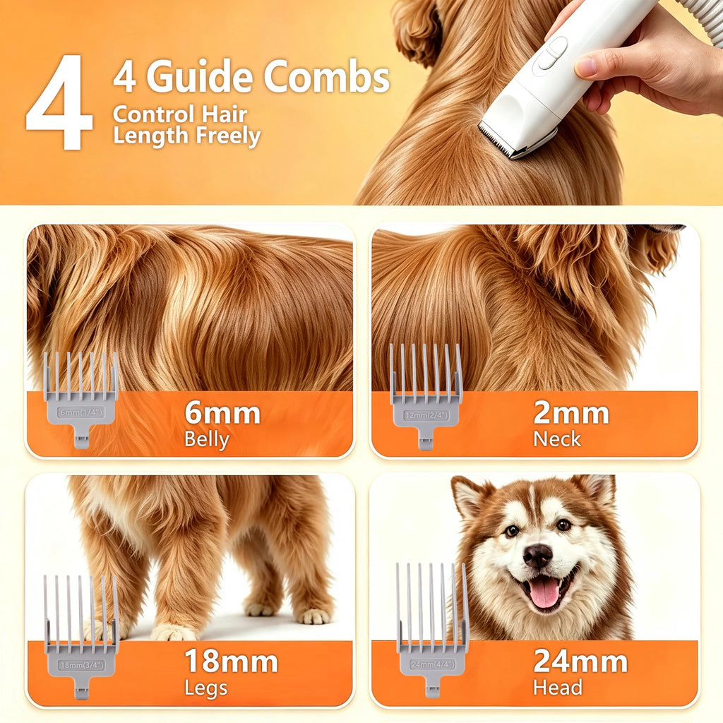 Pawlio 5-in-1 Pet Grooming Vacuum Kit