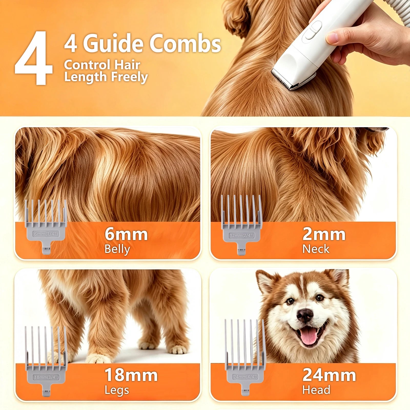 Pawlio 5-in-1 Pet Grooming Vacuum Kit