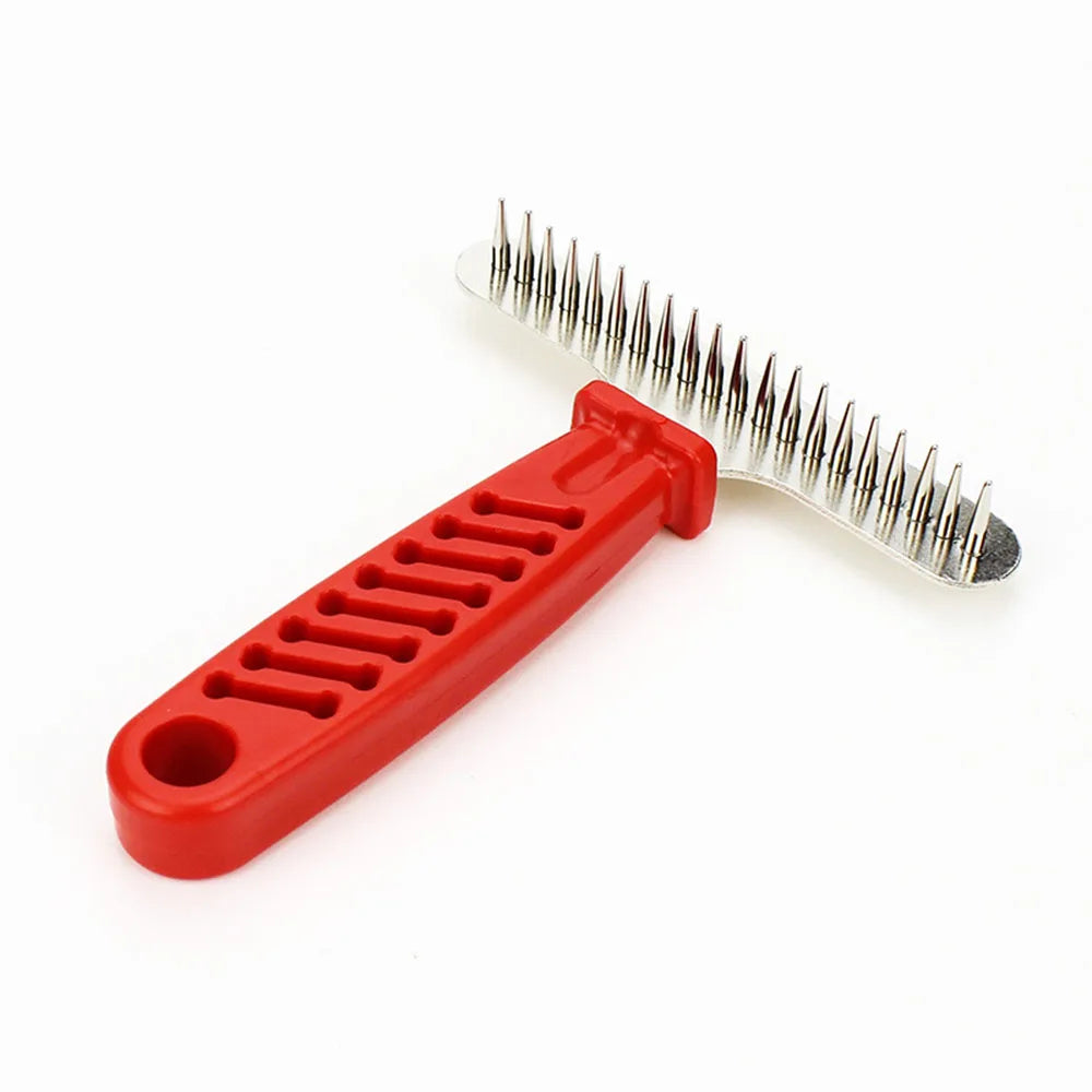 Pawlio Double-Row Deshedding Brush for Dogs & Cats