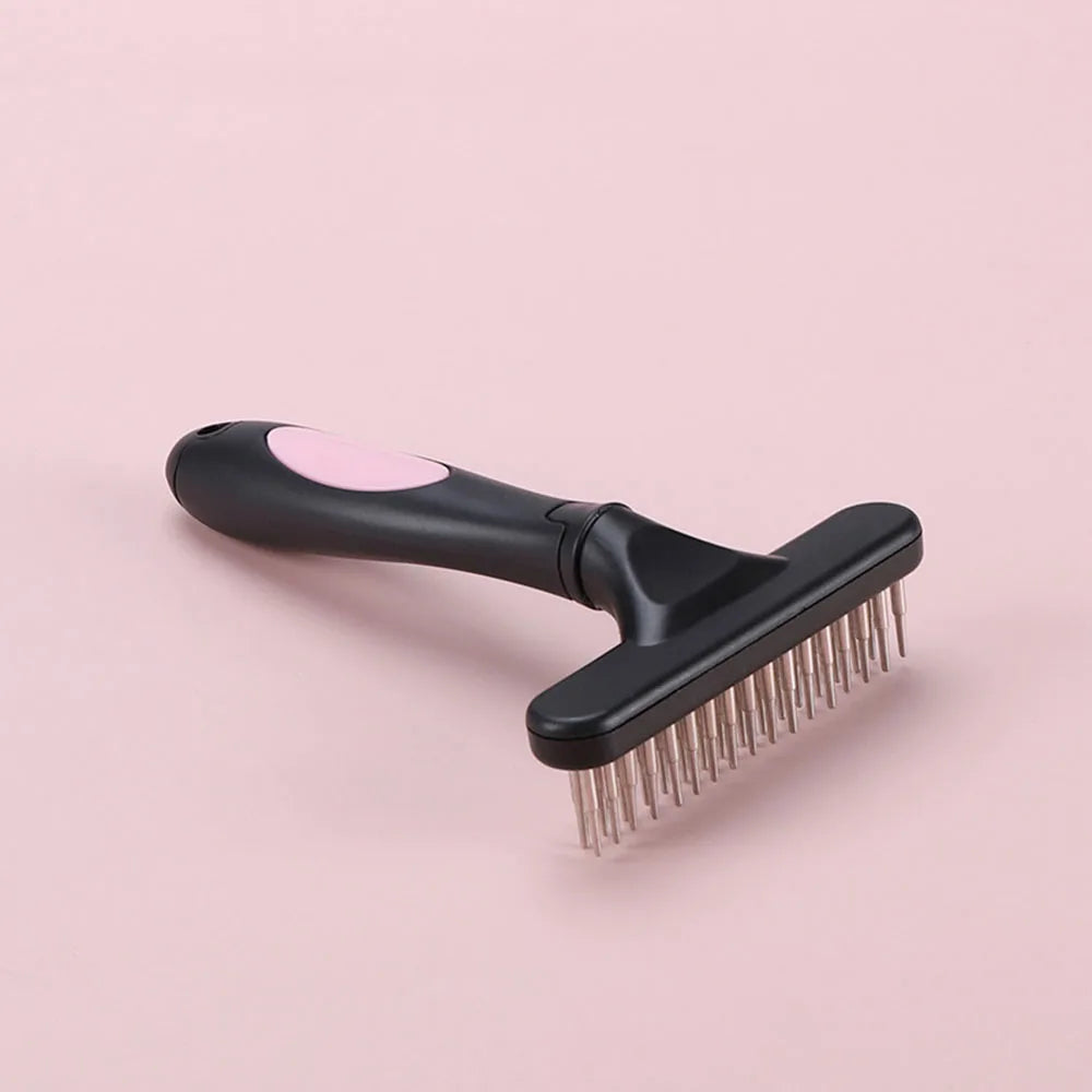 Pawlio Double-Row Deshedding Brush for Dogs & Cats